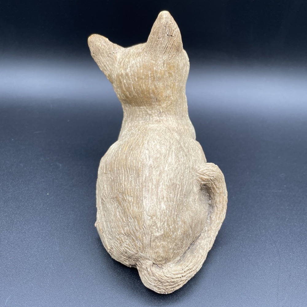 Vintage 1989 Art Craft Designs Of S.C. Ceramic Cat Sculpture Figurine Glass Eyes - Picture 3 of 11